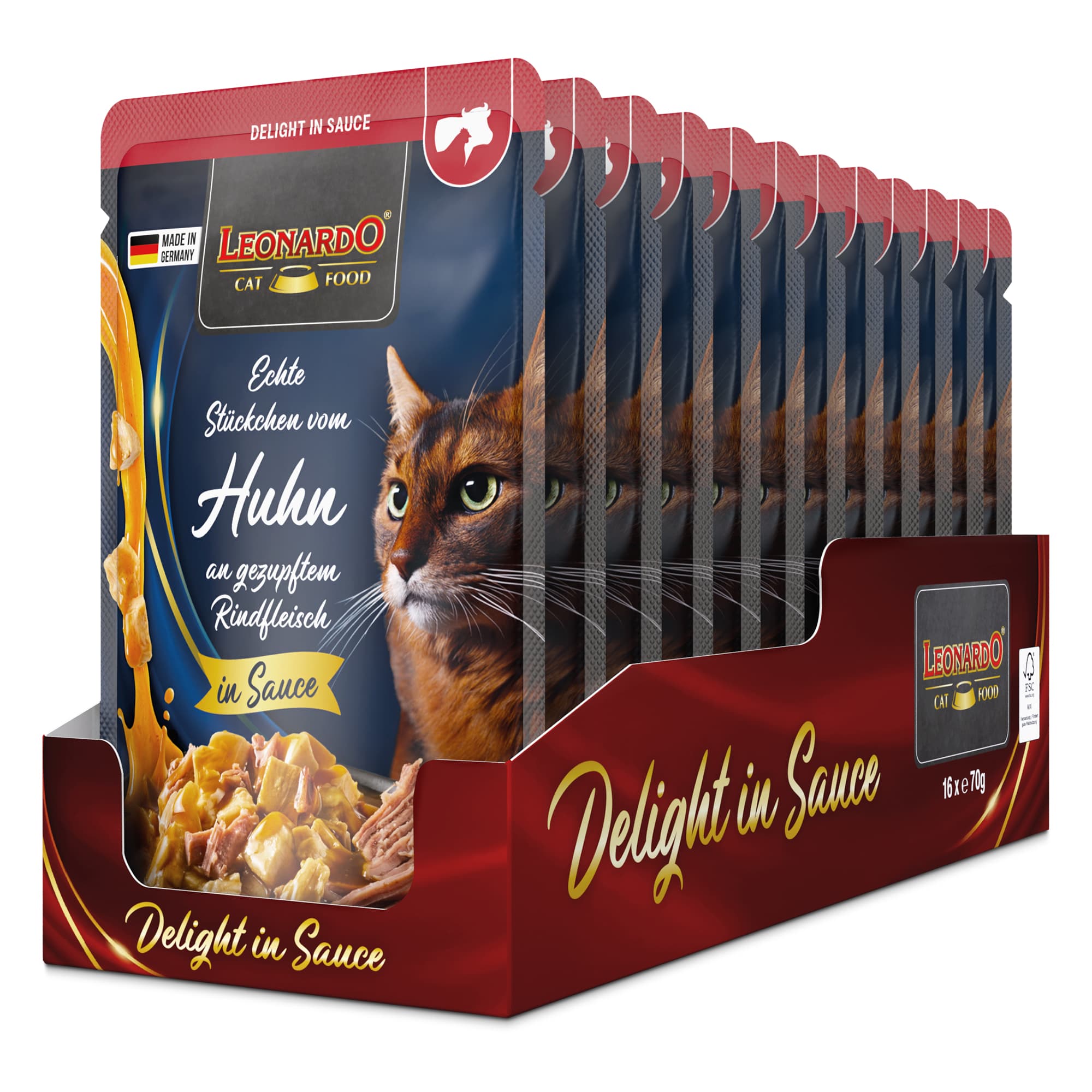 Leonardo Delight in Sauce Kip met pulled beef
