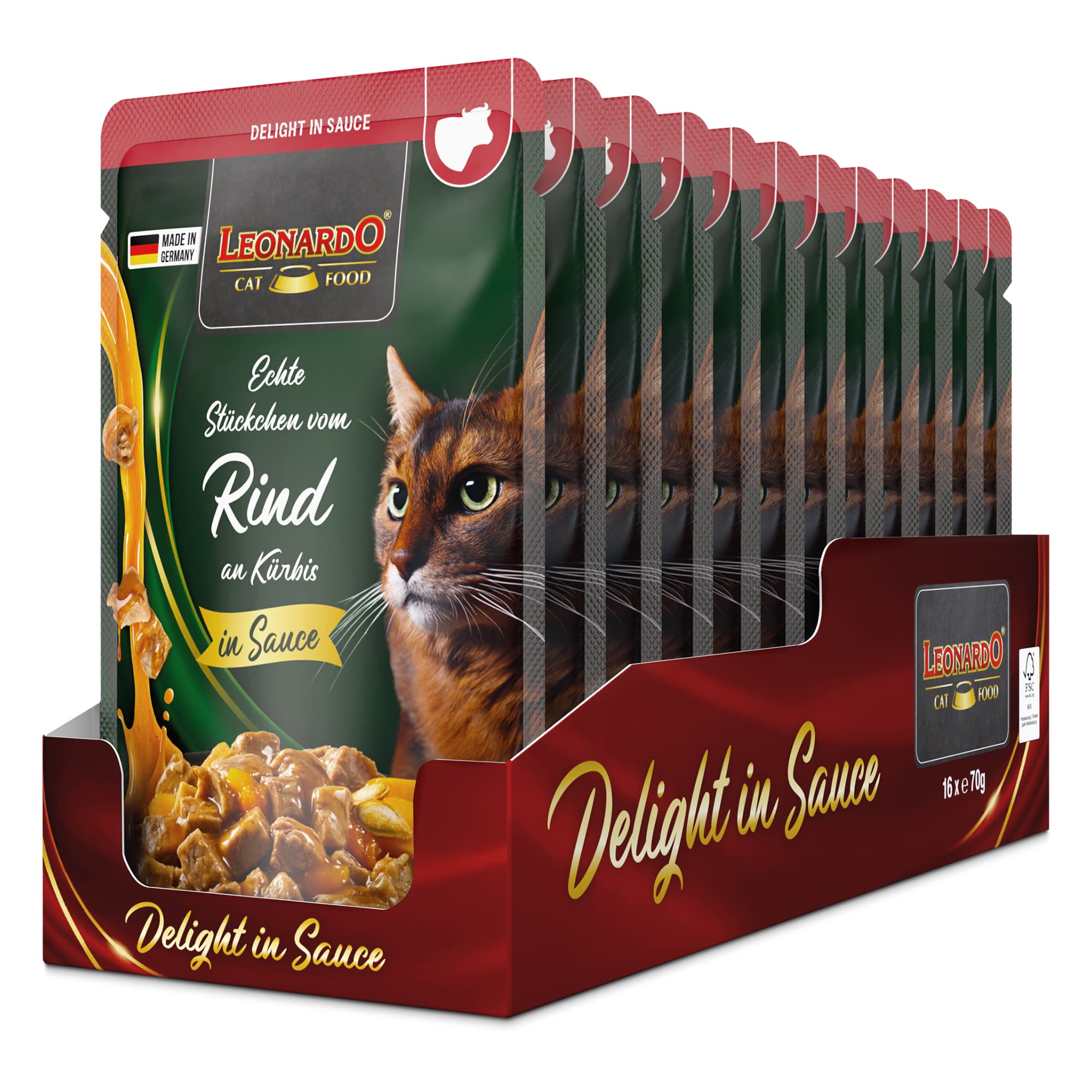 Leonardo Delight in Sauce Rundvlees met pompoen