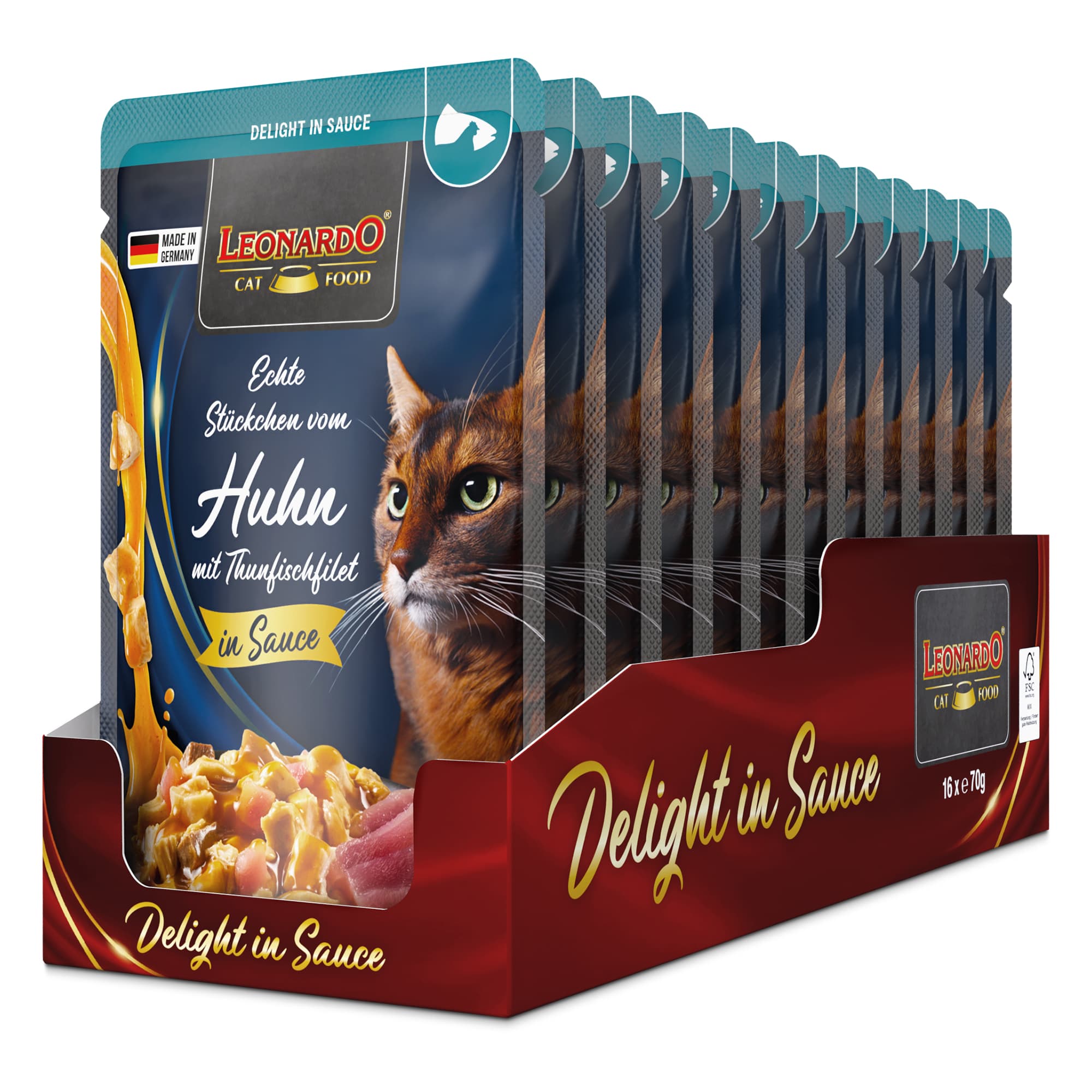 Leonardo Delight in Sauce Kip met tonijnfilet