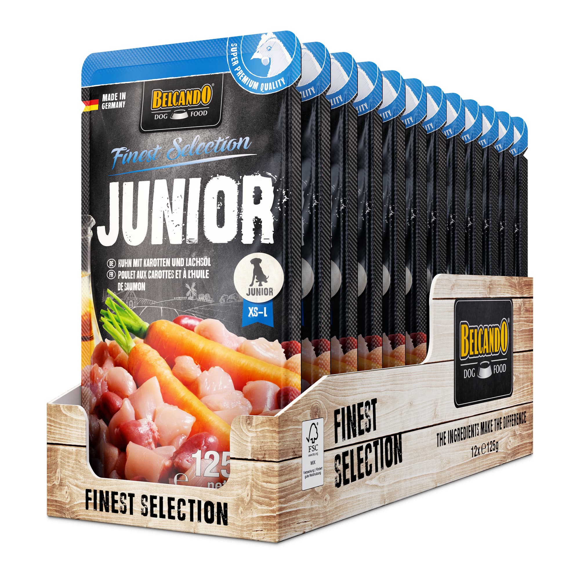 Belcando Finest Selection Junior met wortels en zalmolie