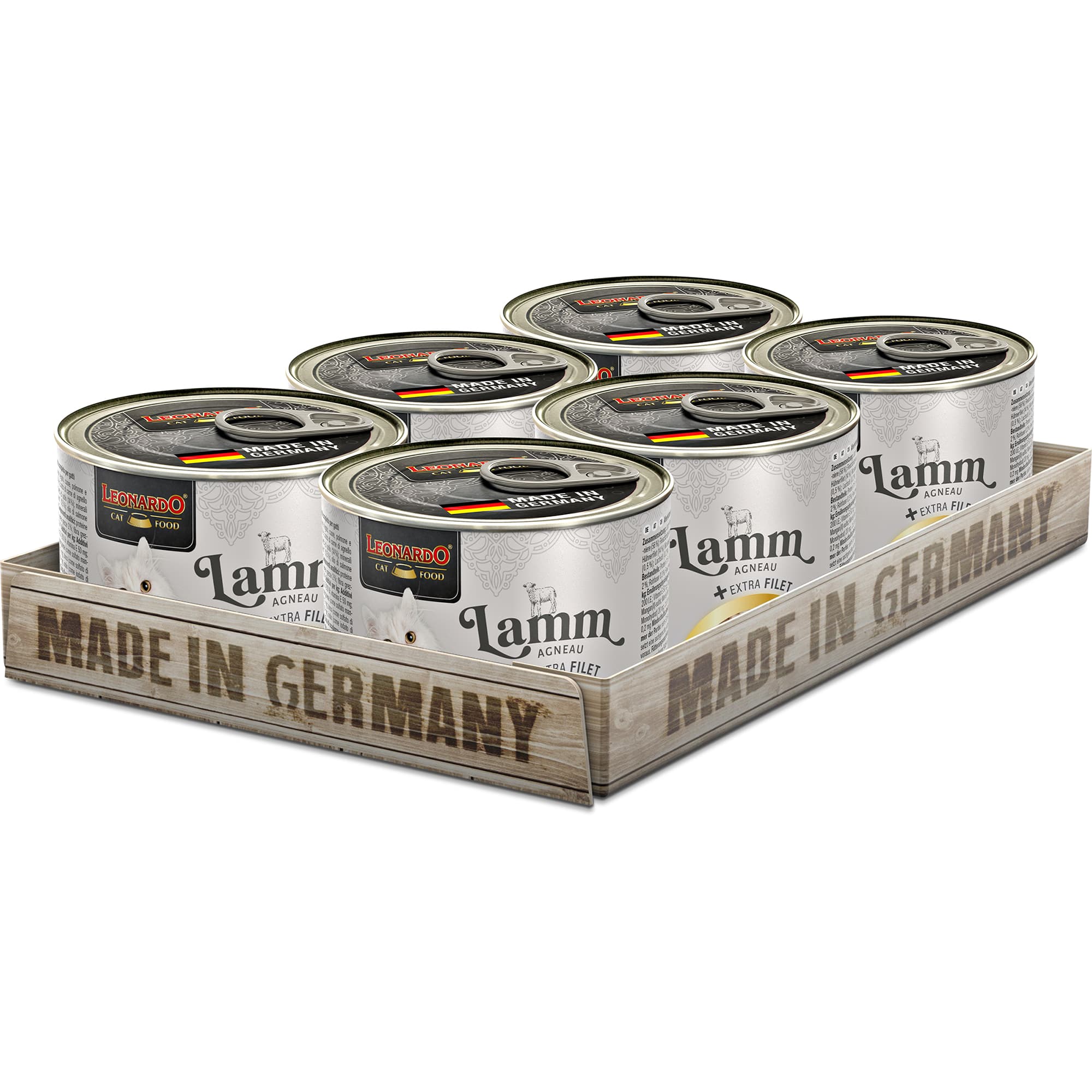 Leonardo Extra Filet Lam 6 × 200 g, voorkant