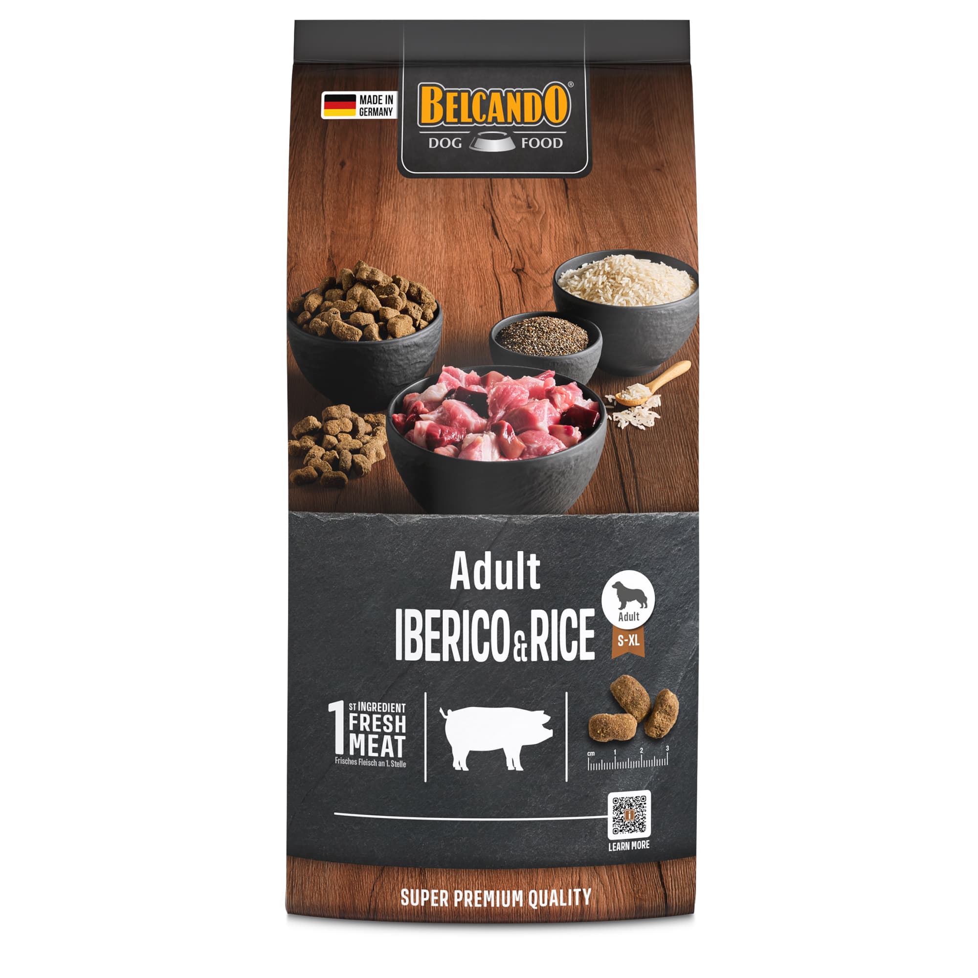 Belcando Adult Iberico & Rice 1 kg, voorkant