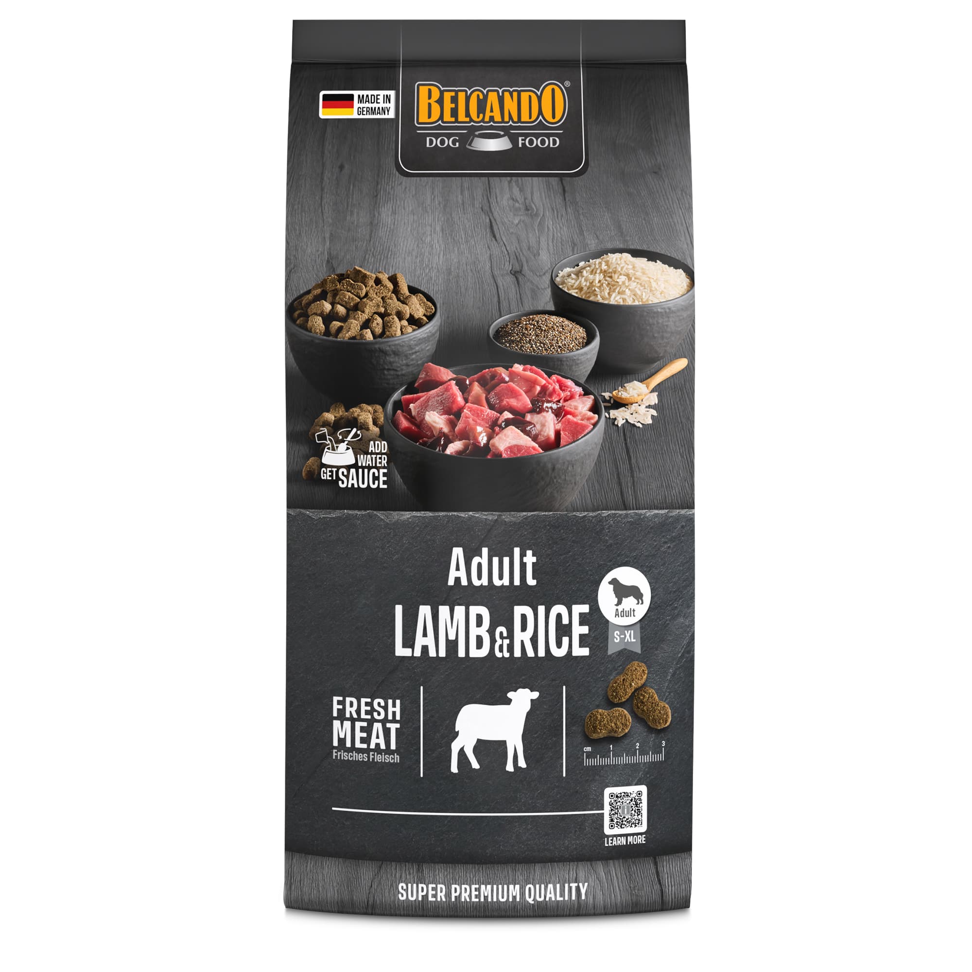 Belcando Adult Lamb & Rice 1 kg, voorkant