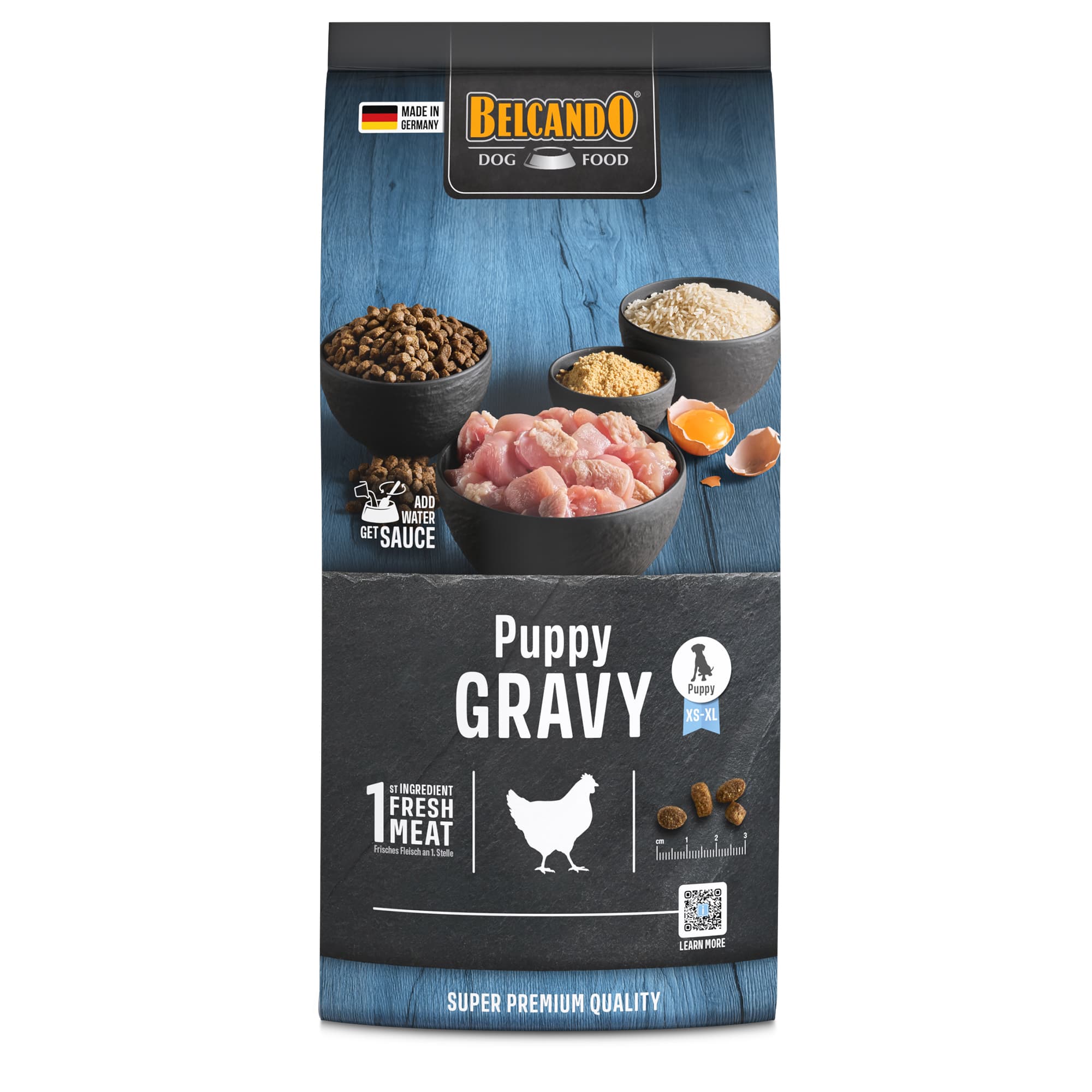 Belcando Puppy Gravy 1 kg, voorkant