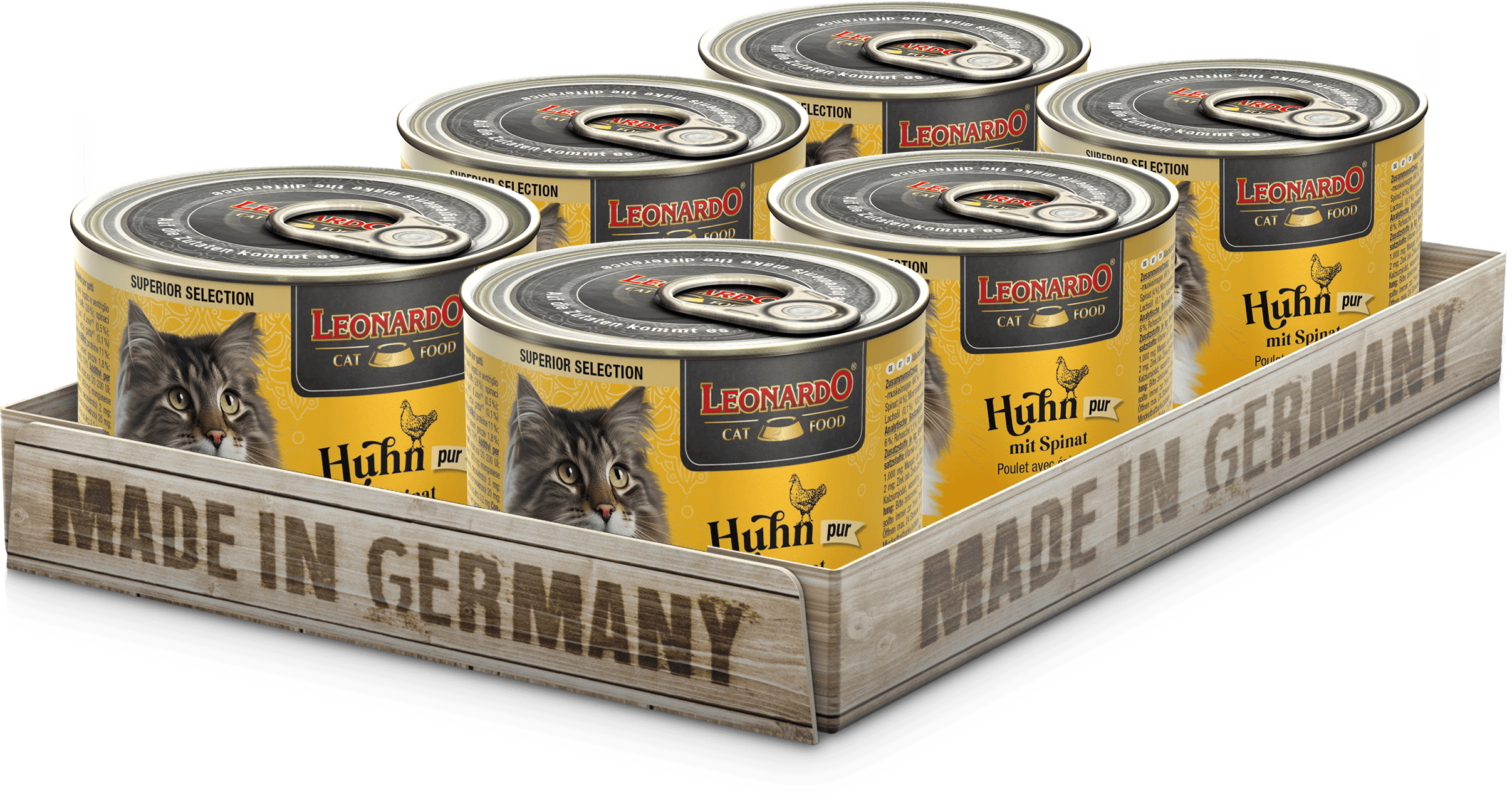 Leonardo Superior Selection Kip met spinazie