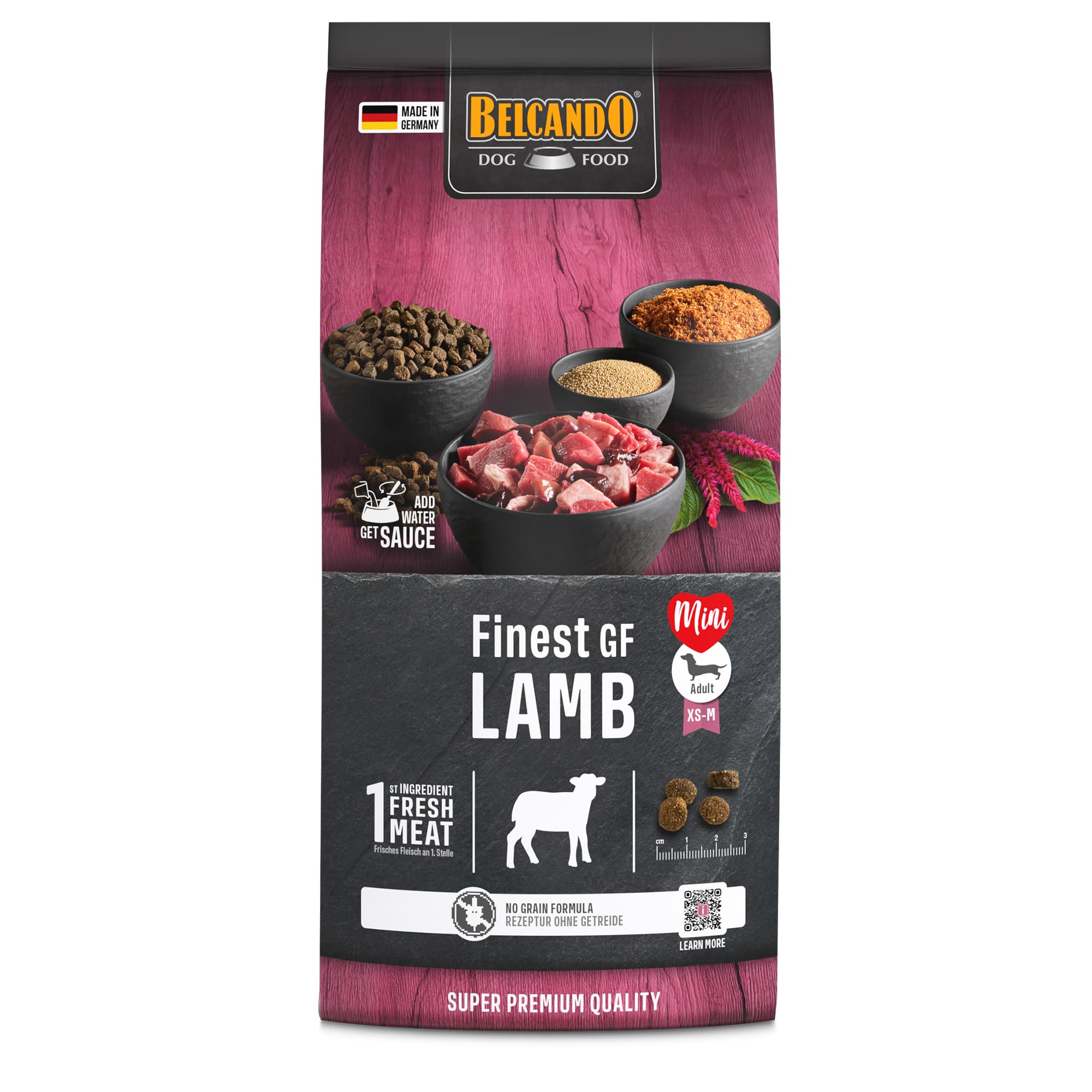 Belcando Finest GF Lamb 1 kg, voorkant