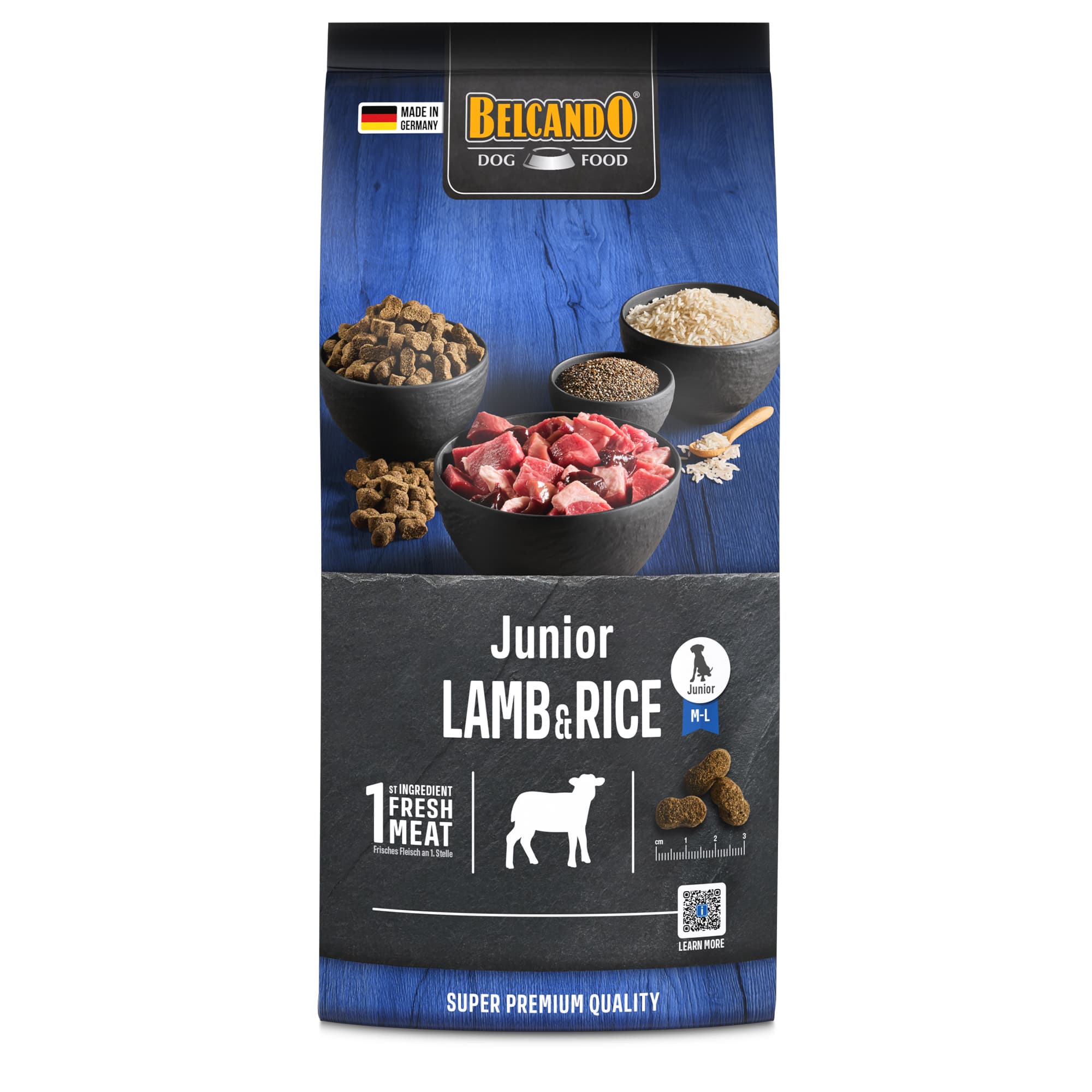 Belcando Junior Lamb & Rice 1 kg, voorkant