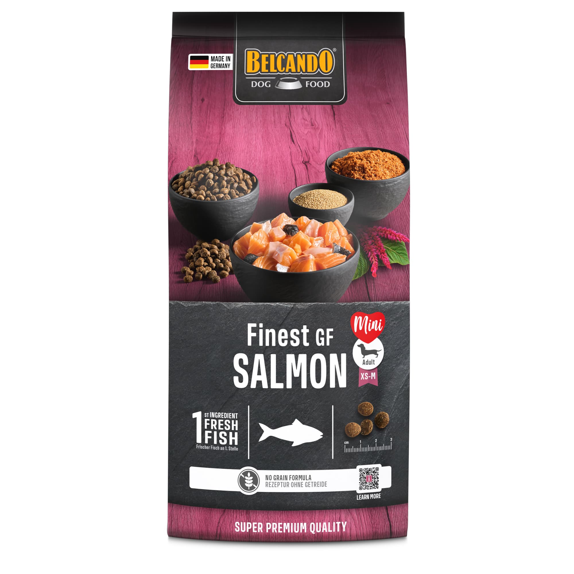 Belcando Finest GF Salmon 1 kg, voorkant